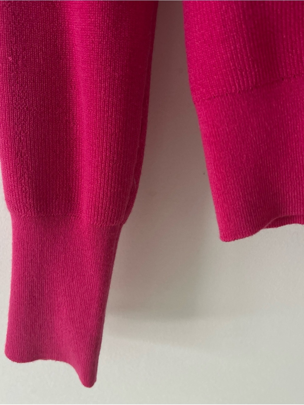 J. Crew Vintage Style Bright Strawberry Pink Button Front Crewneck Cardigan Sz M - Picture 8 of 16